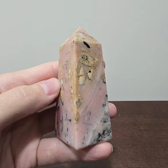 Pink Opal Crystal Tower - Picture 4 of 5